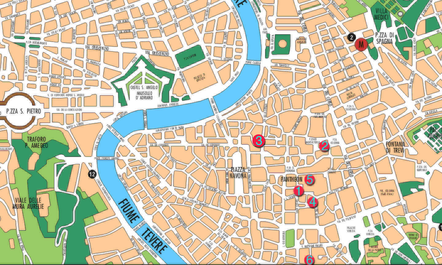 city centre carte du roma